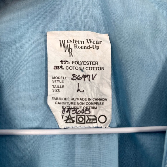 Epic Vintage Blue Denim Fringe Western Vest. Made in Canada - Picture 11 of 13